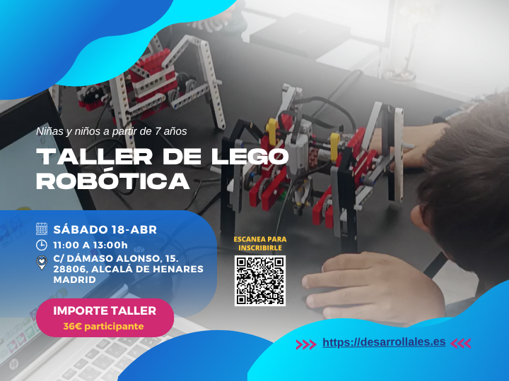 Taller Tecnológico de LEGO Robótica para niños a partir de 7 años en Alcalá de Henares