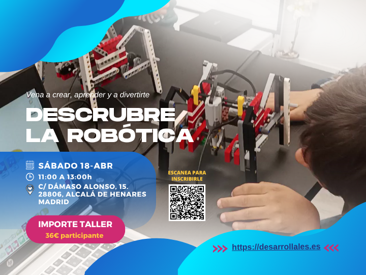 Taller Tecnológico de LEGO Robótica para niños a partir de 7 años en Alcalá de Henares